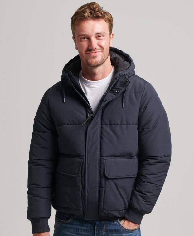 hombres Superdry Armada chaqueta acolchada de montaña 2R68Z4559