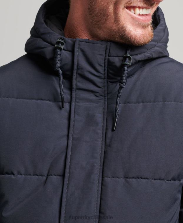 hombres Superdry Armada chaqueta acolchada de montaña 2R68Z4559