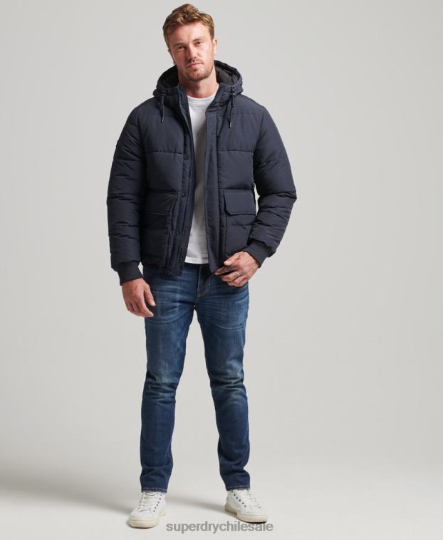 hombres Superdry Armada chaqueta acolchada de montaña 2R68Z4559