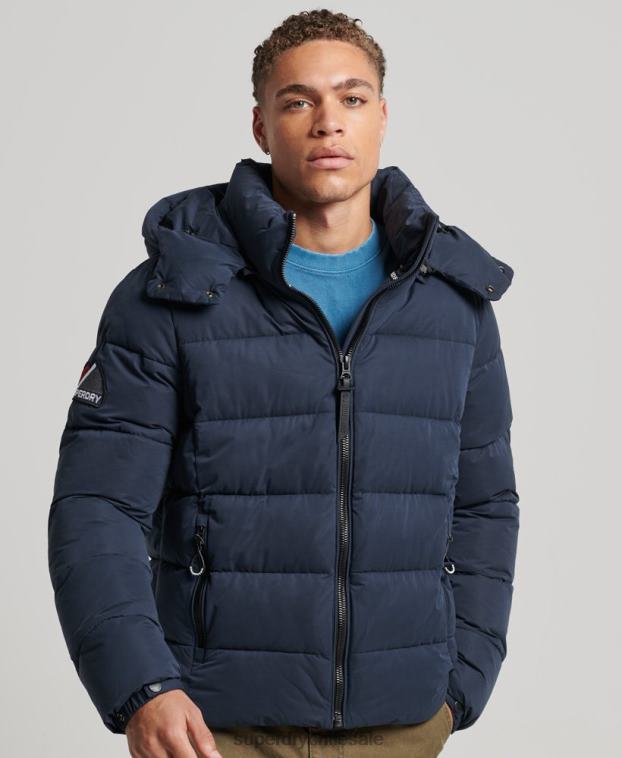 hombres Superdry Armada chaqueta acolchada de montaña de microfibra 2R68Z1045