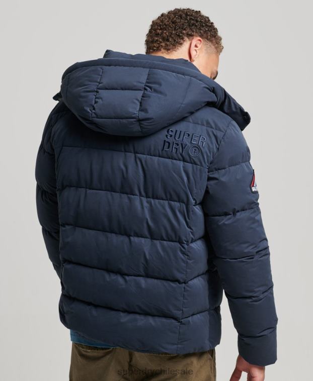 hombres Superdry Armada chaqueta acolchada de montaña de microfibra 2R68Z1045