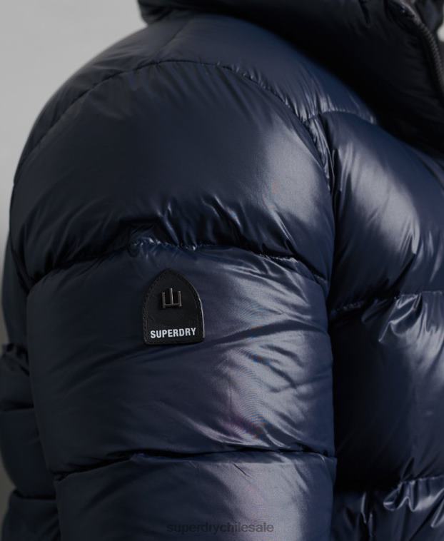 hombres Superdry Armada chaqueta acolchada de plumón alpino de lujo 2R68Z4746