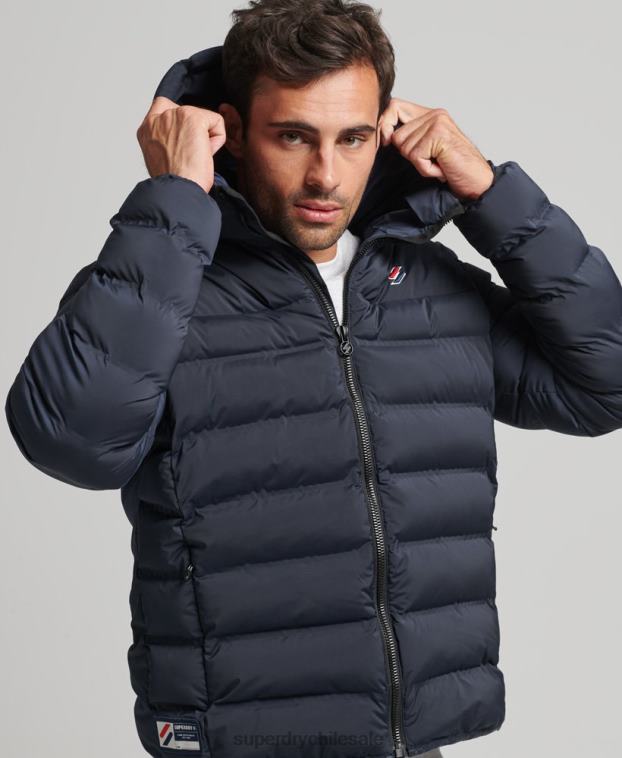 hombres Superdry Armada chaqueta acolchada termosellada 2R68Z968