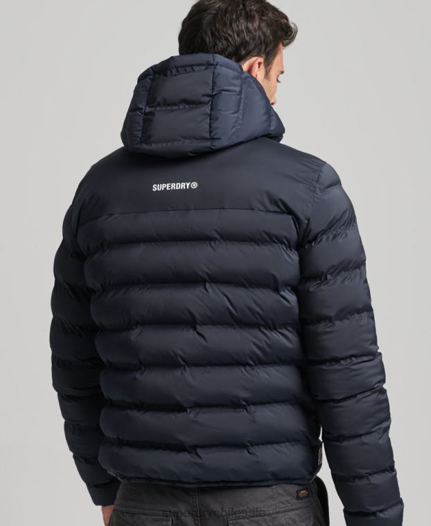 hombres Superdry Armada chaqueta acolchada termosellada 2R68Z968
