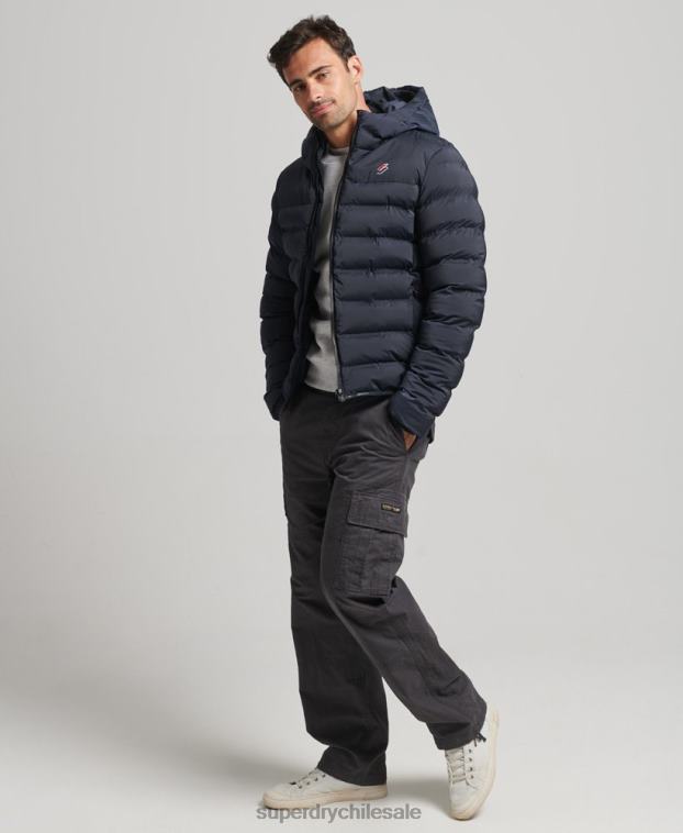 hombres Superdry Armada chaqueta acolchada termosellada 2R68Z968