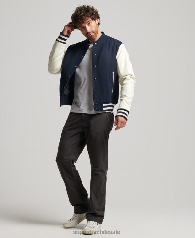 hombres Superdry Armada chaqueta bomber del equipo universitario 2R68Z954