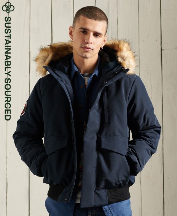 hombres Superdry Armada chaqueta bomber everest 2R68Z1085