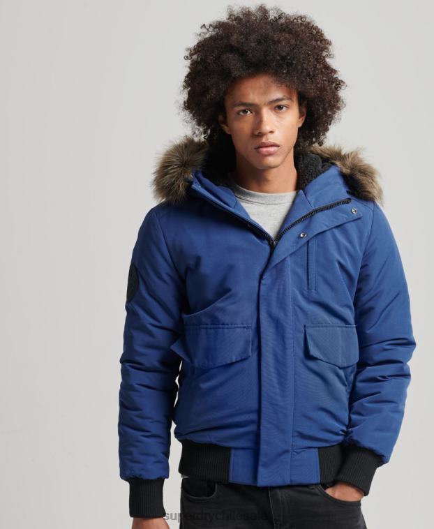 hombres Superdry Armada chaqueta bomber everest 2R68Z4565