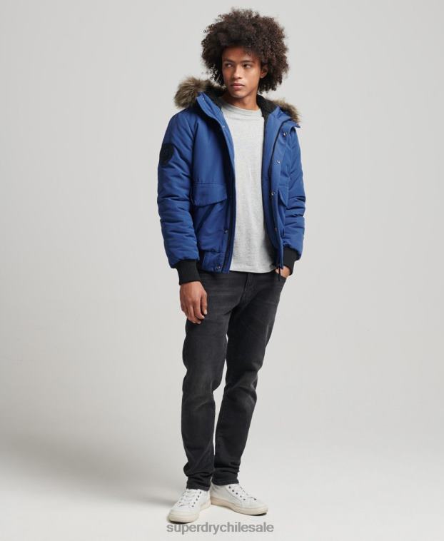 hombres Superdry Armada chaqueta bomber everest 2R68Z4565
