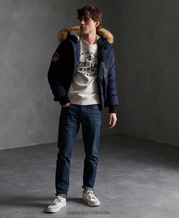 hombres Superdry Armada chaqueta bomber everest 2R68Z4646