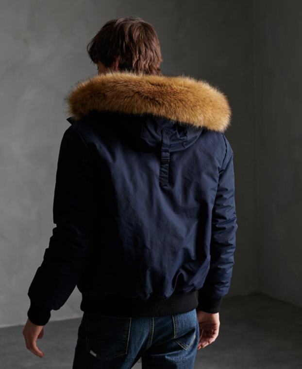 hombres Superdry Armada chaqueta bomber everest 2R68Z4646