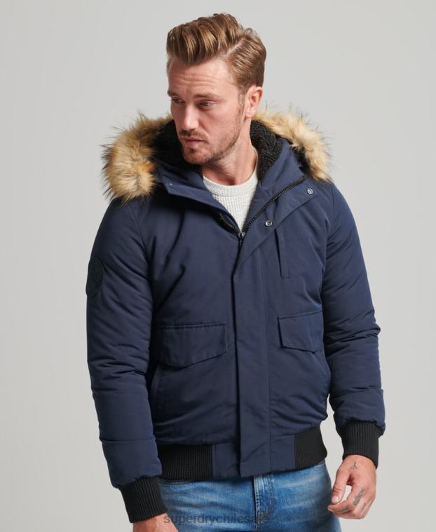 hombres Superdry Armada chaqueta bomber everest 2R68Z964