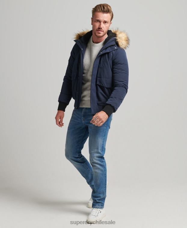 hombres Superdry Armada chaqueta bomber everest 2R68Z964