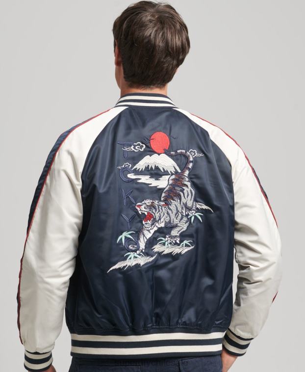 hombres Superdry Armada chaqueta bomber vintage sukajan 2R68Z4585
