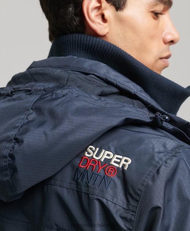 hombres Superdry Armada chaqueta cortavientos mountain sd 2R68Z1014