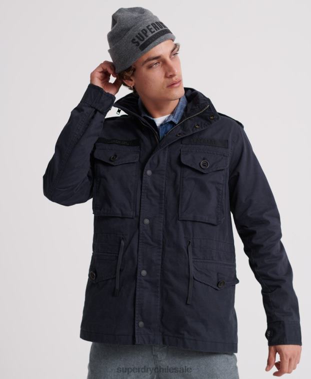 hombres Superdry Armada chaqueta de campo de novato 2R68Z4719