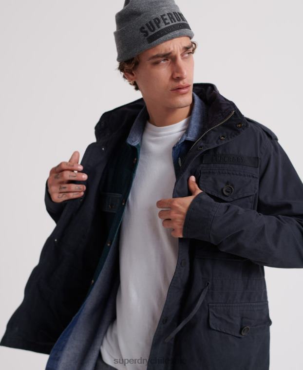 hombres Superdry Armada chaqueta de campo de novato 2R68Z4719
