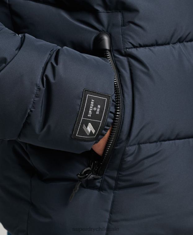 hombres Superdry Armada chaqueta deportiva acolchada con capucha 2R68Z1089
