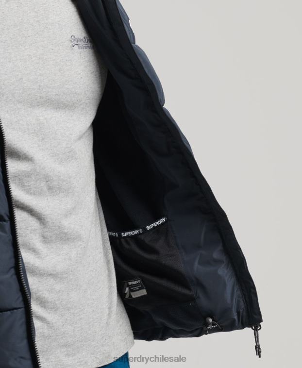 hombres Superdry Armada chaqueta deportiva acolchada con capucha 2R68Z1089