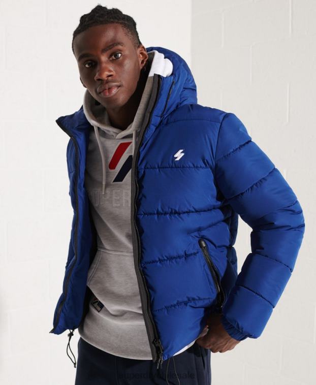hombres Superdry Armada chaqueta deportiva acolchada con capucha 2R68Z1118
