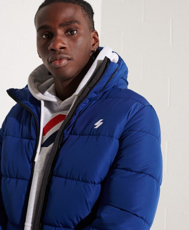 hombres Superdry Armada chaqueta deportiva acolchada con capucha 2R68Z1118