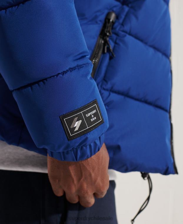 hombres Superdry Armada chaqueta deportiva acolchada con capucha 2R68Z1118