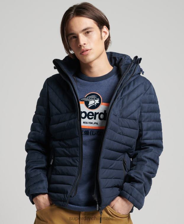 hombres Superdry Armada chaqueta fuji de mezcla de tweed 2R68Z4625