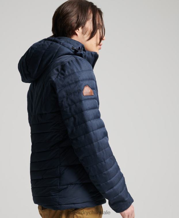 hombres Superdry Armada chaqueta fuji de mezcla de tweed 2R68Z4625