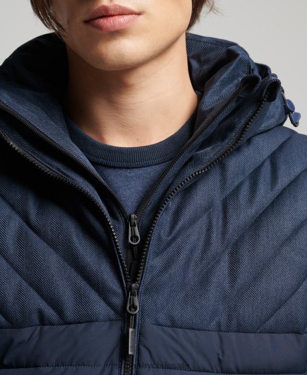 hombres Superdry Armada chaqueta fuji de mezcla de tweed 2R68Z4625