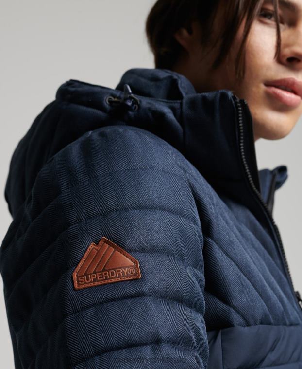 hombres Superdry Armada chaqueta fuji de mezcla de tweed 2R68Z4625