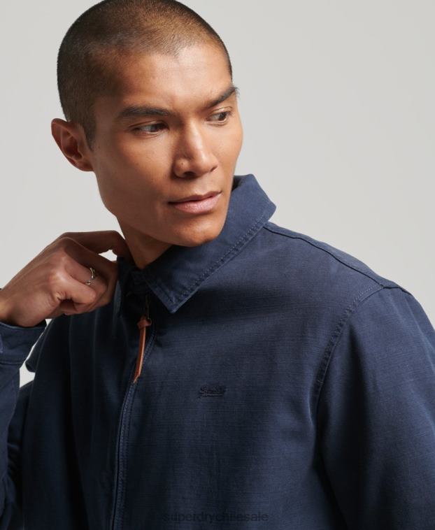 hombres Superdry Armada chaqueta harrington clásica 2R68Z907