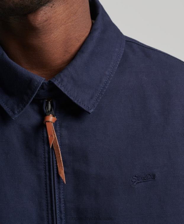hombres Superdry Armada chaqueta harrington clásica 2R68Z931