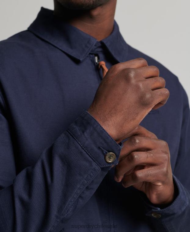 hombres Superdry Armada chaqueta harrington clásica 2R68Z931