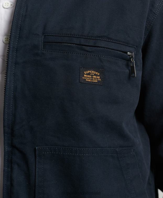 hombres Superdry Armada chaqueta harrington estilo rancho vintage 2R68Z1030