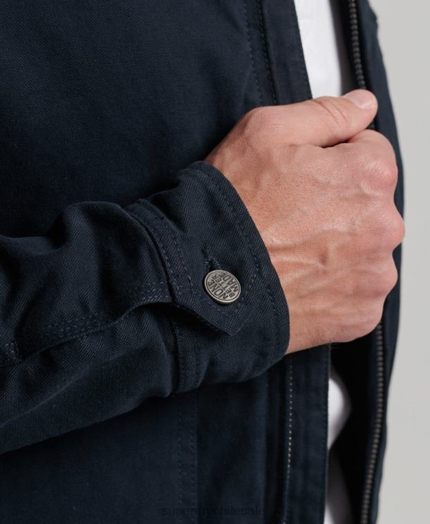 hombres Superdry Armada chaqueta harrington estilo rancho vintage 2R68Z1030