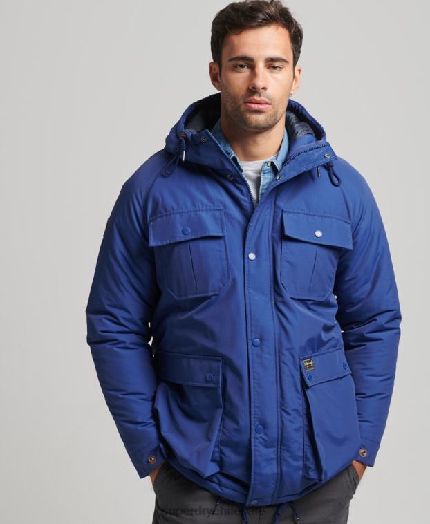 hombres Superdry Armada chaqueta parka acolchada de montaña 2R68Z4480