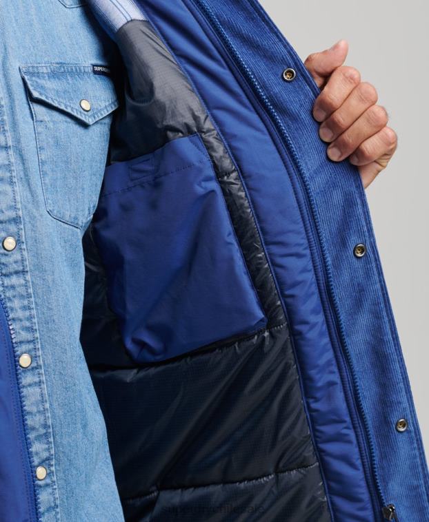 hombres Superdry Armada chaqueta parka acolchada de montaña 2R68Z4480