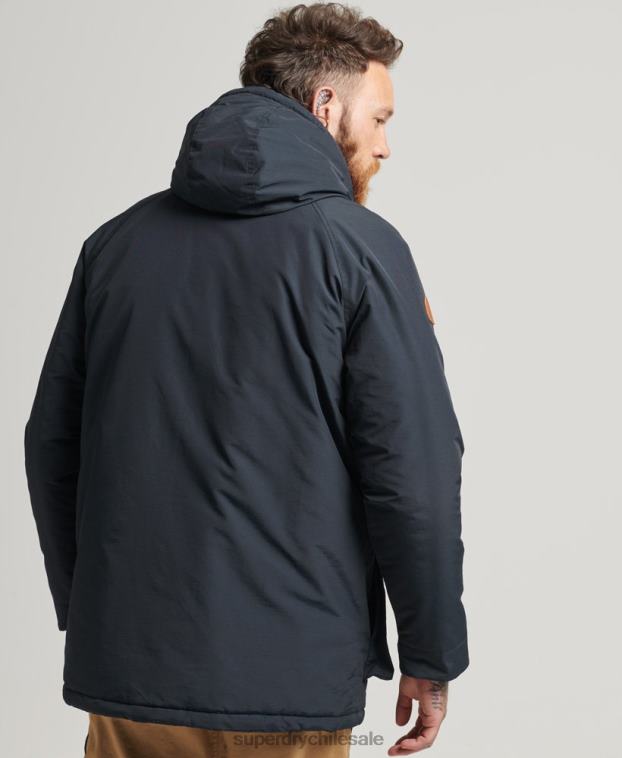 hombres Superdry Armada chaqueta parka acolchada de montaña 2R68Z4492