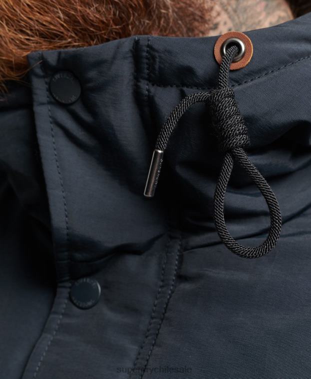 hombres Superdry Armada chaqueta parka acolchada de montaña 2R68Z4492
