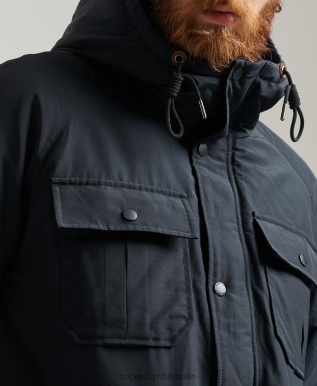 hombres Superdry Armada chaqueta parka acolchada de montaña 2R68Z4492