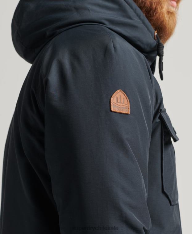 hombres Superdry Armada chaqueta parka acolchada de montaña 2R68Z4492