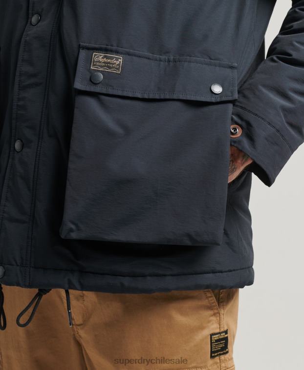 hombres Superdry Armada chaqueta parka acolchada de montaña 2R68Z4492