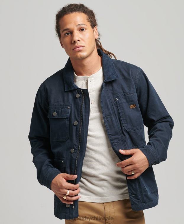 hombres Superdry Armada chaqueta ranchera antigua 2R68Z4440