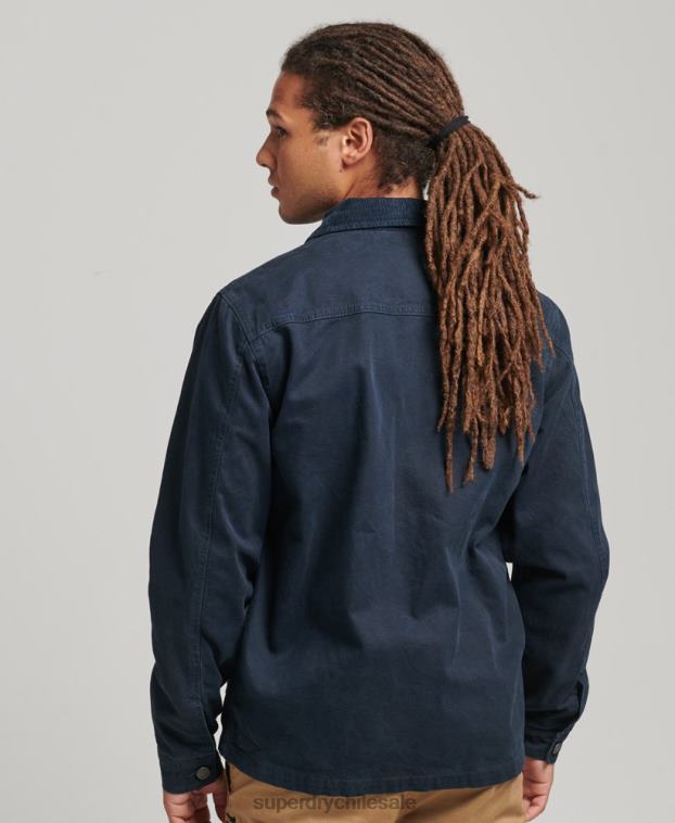 hombres Superdry Armada chaqueta ranchera antigua 2R68Z4440