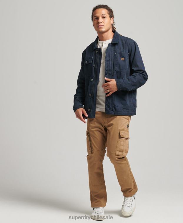 hombres Superdry Armada chaqueta ranchera antigua 2R68Z4440