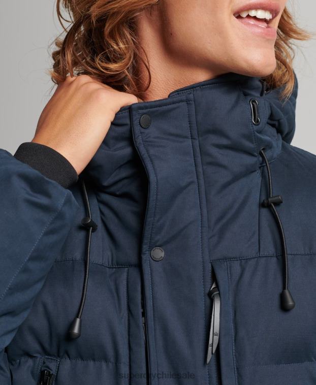 hombres Superdry Armada parka expedición de microfibra 2R68Z4596