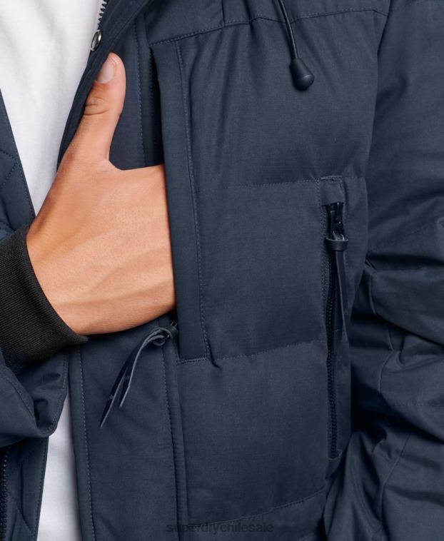 hombres Superdry Armada parka expedición de microfibra 2R68Z4596
