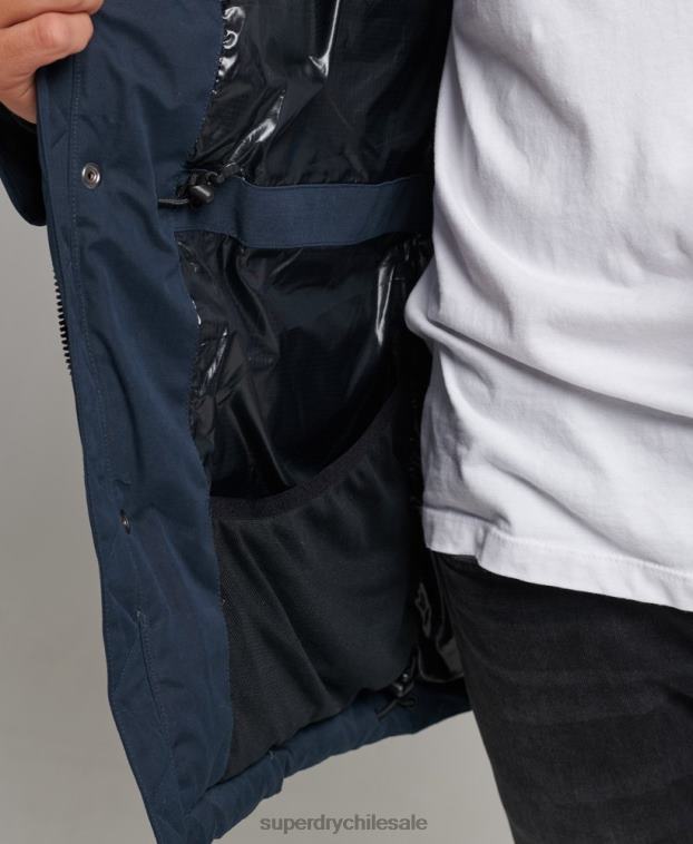 hombres Superdry Armada parka expedición de microfibra 2R68Z4596