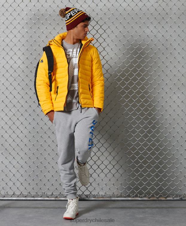hombres Superdry amarillo chamarra fuji con capucha 2R68Z4748