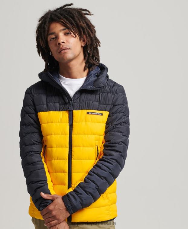 hombres Superdry amarillo chamarra fuji mixta de radar de expedición 2R68Z4655